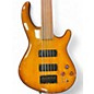 Used Dean Edge 5 String Fretless Amber Electric Bass Guitar