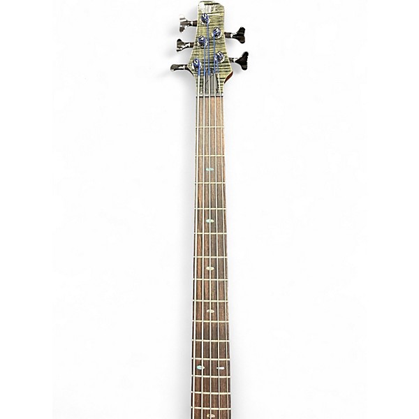 Used Ibanez SR705 5 String TRANSPARENT GREY Electric Bass Guitar