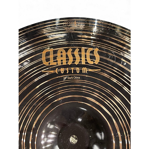 Used MEINL 18in CLASSIC CUSTOM DARK CHINA Cymbal