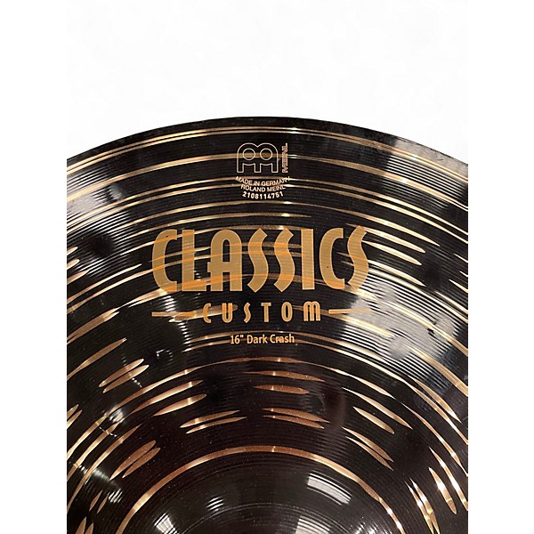 Used MEINL 16in DARK CRASH Cymbal