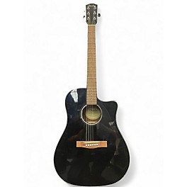 Used Fender CD60SCE BLACK Acoustic Electric Guitar