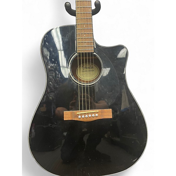 Used Fender CD60SCE BLACK Acoustic Electric Guitar