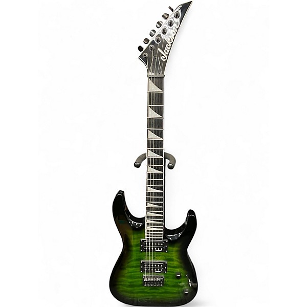 Used Jackson JS32Q Trans Green Solid Body Electric Guitar