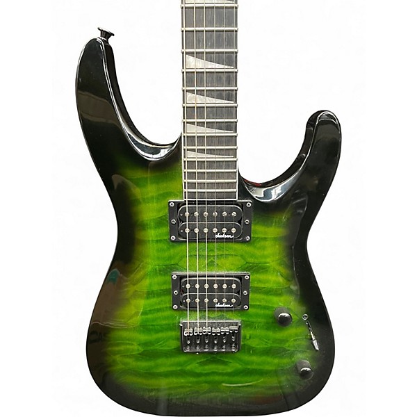 Used Jackson JS32Q Trans Green Solid Body Electric Guitar