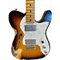 Used Fender Custom Shop 1972 Thinline Telecaster 3 Color Sunburst Hollow Body Electric Guitar