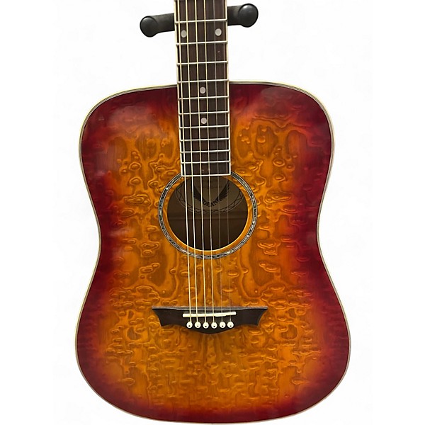 Used Dean AX DQA TSB Tobacco Sunburst Acoustic Guitar
