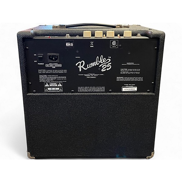 Used Fender Rumble 25 25W 1x8 Bass Combo Amp