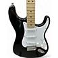 Used Squier Standard Stratocaster Black Solid Body Electric Guitar
