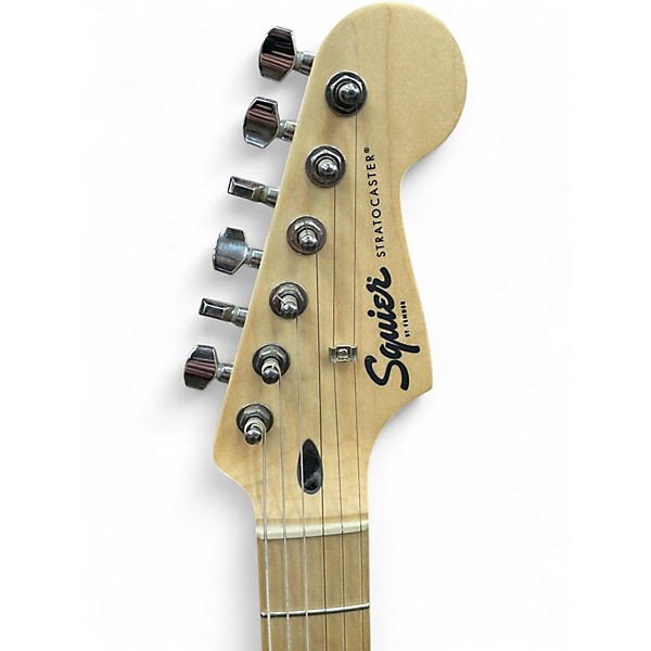 Used Squier Standard Stratocaster Black Solid Body Electric Guitar