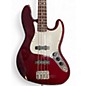 Used Fender jazz bass Maroon Electric Bass Guitar thumbnail
