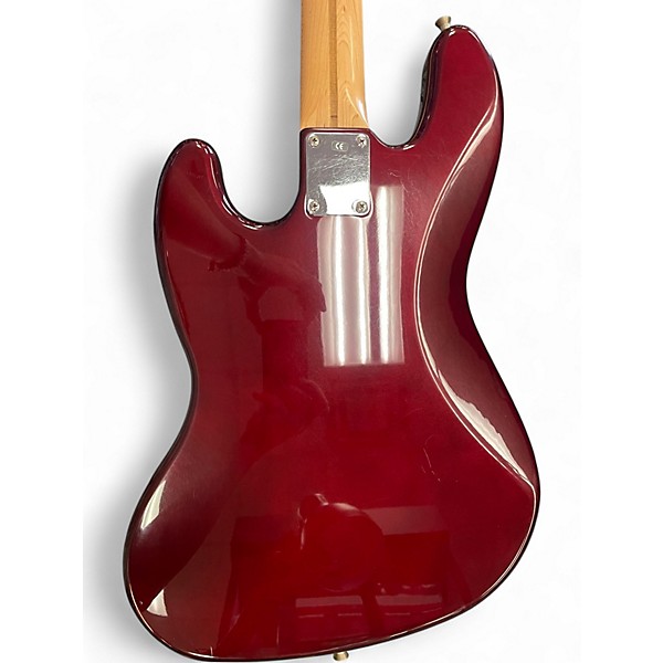 Used Fender jazz bass Maroon Electric Bass Guitar