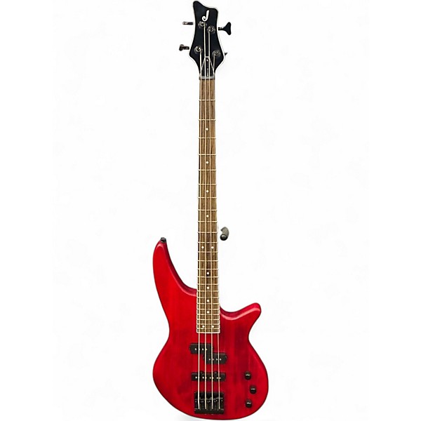 Used Jackson J Series Spectra Bass Satin Red Electric Bass Guitar