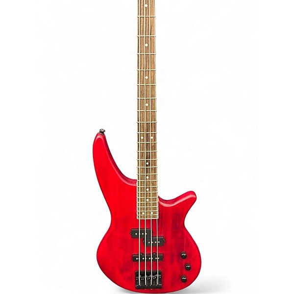 Used Jackson J Series Spectra Bass Satin Red Electric Bass Guitar