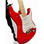 Used Squier Standard Stratocaster Cherry Solid Body Electric Guitar