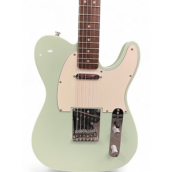 Used Squier Affinity Telecaster Surf Green Solid Body Electric Guitar