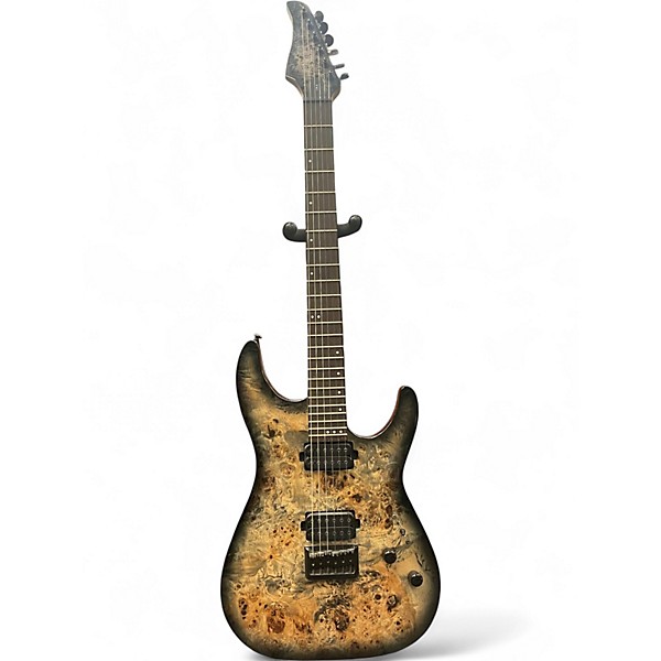 Used Schecter Guitar Research CR6 Charcoal Burst Solid Body Electric Guitar