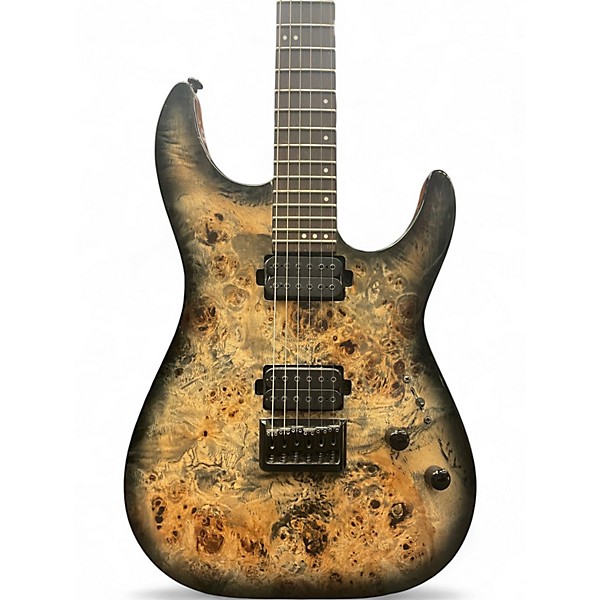 Used Schecter Guitar Research CR6 Charcoal Burst Solid Body Electric Guitar