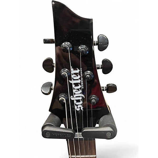 Used Schecter Guitar Research Sunset-6 Triad Black Solid Body Electric Guitar
