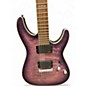 Used Schecter Guitar Research C1 Platinum Purple Burst Solid Body Electric Guitar