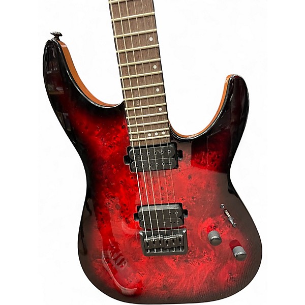 Used Schecter Guitar Research CR6 Crimson Burst Solid Body Electric Guitar