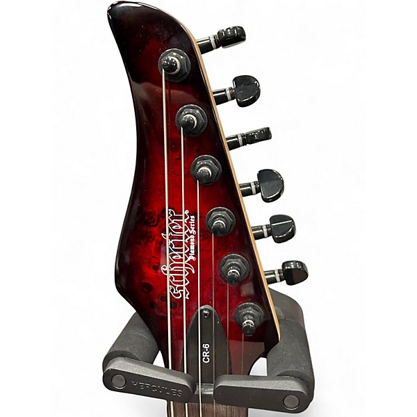 Used Schecter Guitar Research CR6 Crimson Burst Solid Body Electric Guitar