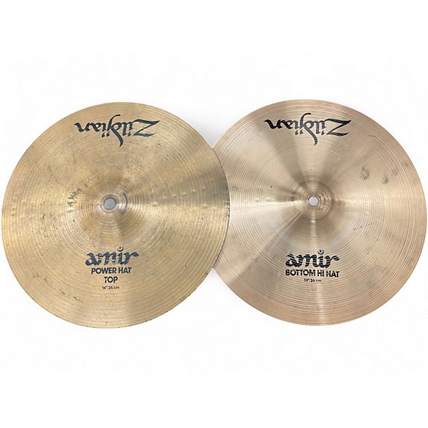 Used Zildjian 14in AMIR POWER HI HAT PAIR Cymbal