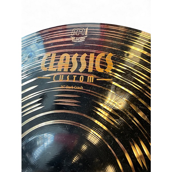Used MEINL 16in Classics Custom Dark Crash Cymbal