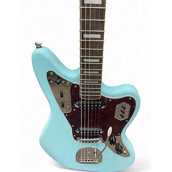 Used Squier Classic Vibe '70s Jaguar Daphne Blue Solid Body Electric Guitar