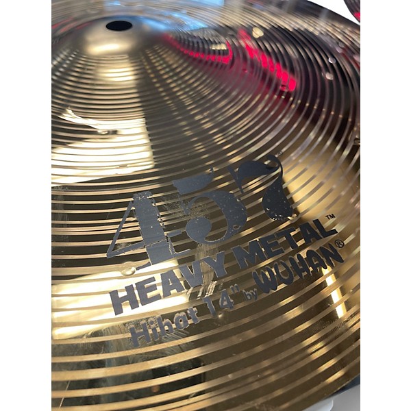 Used Wuhan 14in 457 HEAVY METAL HIHAT PAIR Cymbal