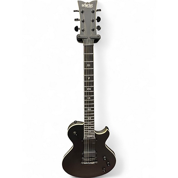 Used Schecter Guitar Research Solo-2 SLS Elite Evil Twin Satin Black Solid Body Electric Guitar