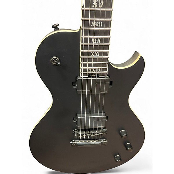 Used Schecter Guitar Research Solo-2 SLS Elite Evil Twin Satin Black Solid Body Electric Guitar
