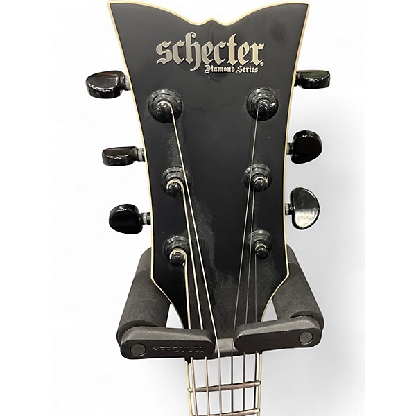 Used Schecter Guitar Research Solo-2 SLS Elite Evil Twin Satin Black Solid Body Electric Guitar