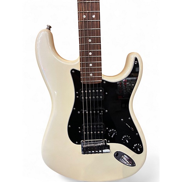 Used 2013 Fender American Deluxe Stratocaster HSH Olympic White Solid Body Electric Guitar