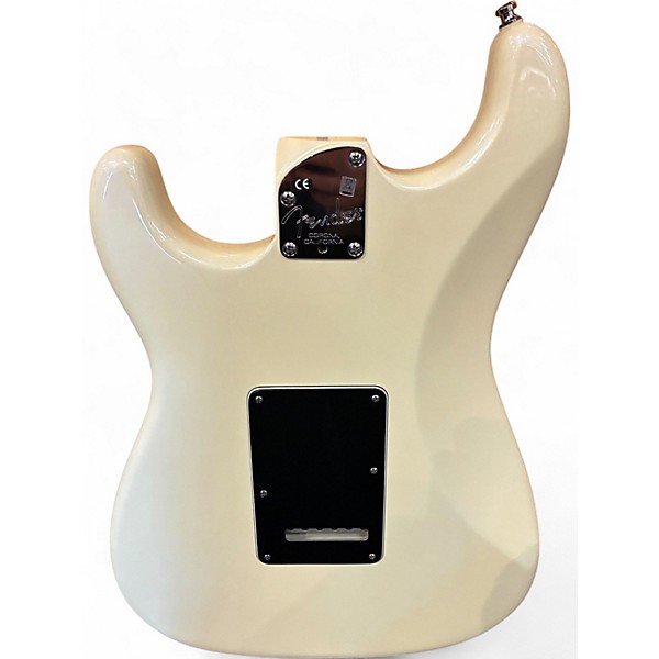 Used 2013 Fender American Deluxe Stratocaster HSH Olympic White Solid Body Electric Guitar