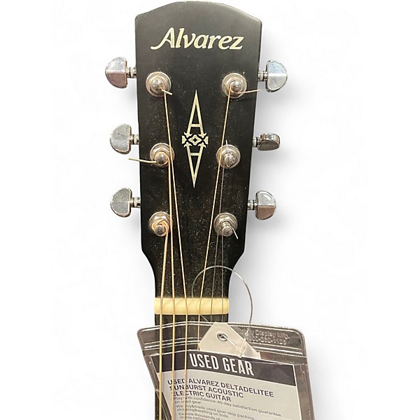 Used Alvarez DeltaDeLiteE Sunburst Acoustic Electric Guitar
