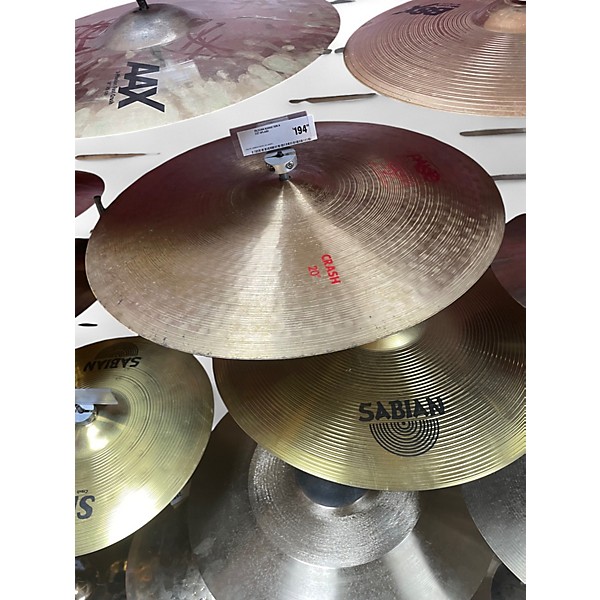 Used Paiste 20in 2002 Crash Cymbal