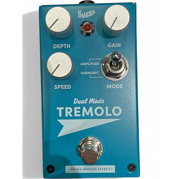 Used Supro Analog Harmonic Tremolo Effect Pedal