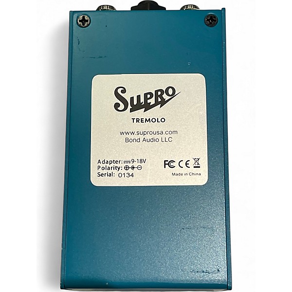 Used Supro Analog Harmonic Tremolo Effect Pedal