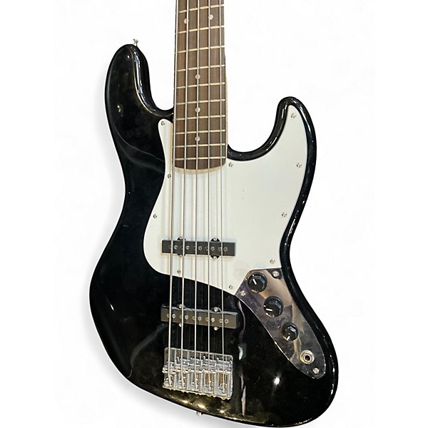 Used Squier Affinity Jazz Bass V 5 String Black Electric Bass Guitar