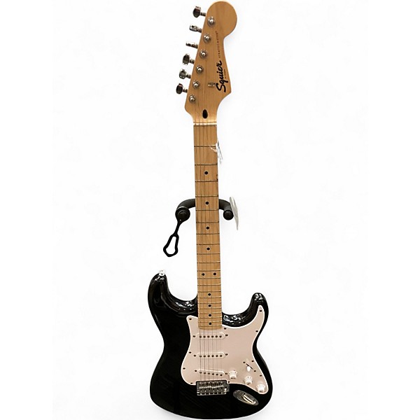 Used Squier SONIC STRATOCASTER Black Solid Body Electric Guitar