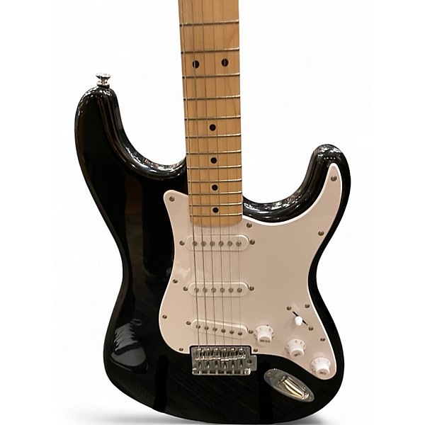 Used Squier SONIC STRATOCASTER Black Solid Body Electric Guitar