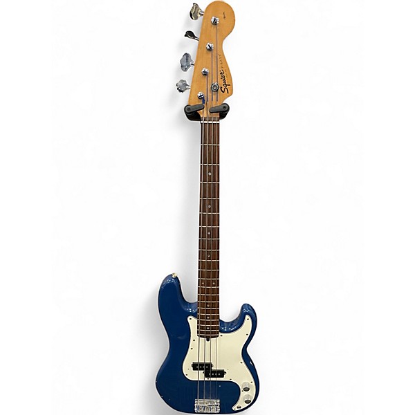 Used Squier Precision Bass Blue Electric Bass Guitar