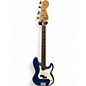 Used Squier Precision Bass Blue Electric Bass Guitar thumbnail