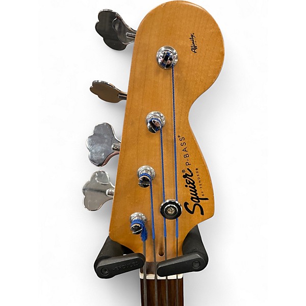 Used Squier Precision Bass Blue Electric Bass Guitar