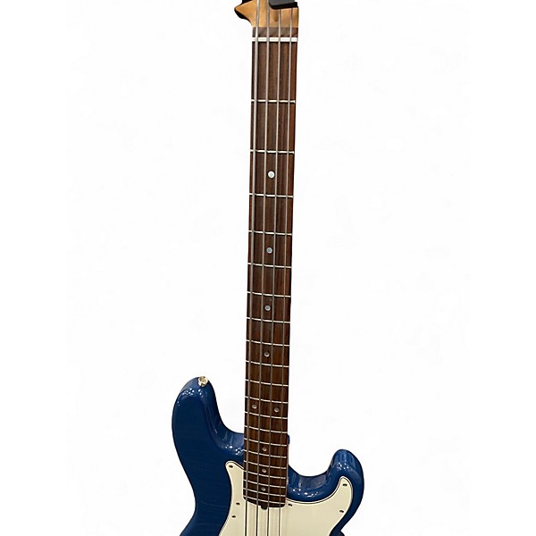 Used Squier Precision Bass Blue Electric Bass Guitar