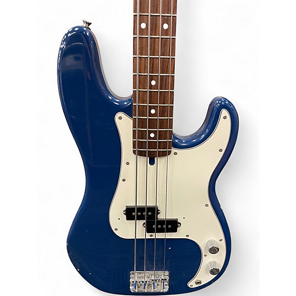 Used Squier Precision Bass Blue Electric Bass Guitar