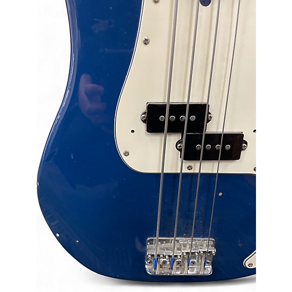 Used Squier Precision Bass Blue Electric Bass Guitar