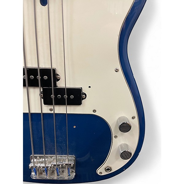 Used Squier Precision Bass Blue Electric Bass Guitar