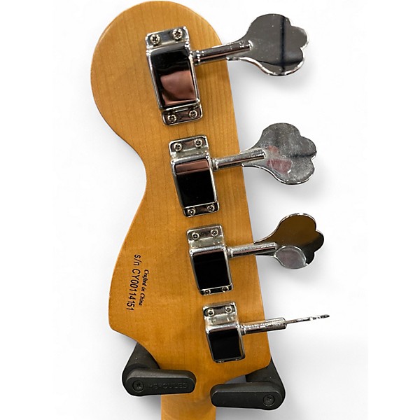 Used Squier Precision Bass Blue Electric Bass Guitar