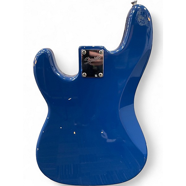 Used Squier Precision Bass Blue Electric Bass Guitar